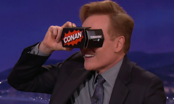 Conan O'Brien essaye la réalité virtuelle avec le HTC Vive et c'est bien marrant