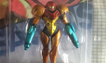 amiibo : il reçoit une figurine Samus Aran avec deux bras-canons !