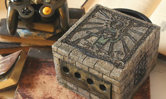 GameCube : une console en relief inspirée des fresques de Zelda Wind Waker