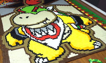 Bowser Jr. : le fils de Bowser reproduit avec 23 400 dominos, la vidéo qui force le respect