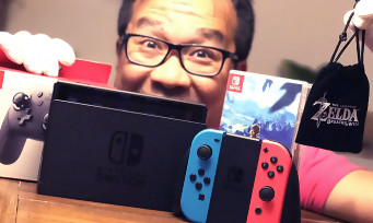 Nintendo Switch : notre unboxing de la console, de la manette Pro et d'un goodies spécial Zelda