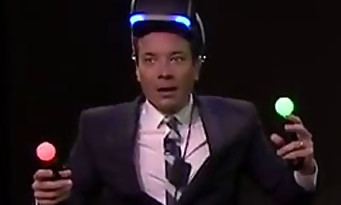 Project Morpheus : Jimmy Fallon teste le casque de réalité virtuelle avec Channing Tatum