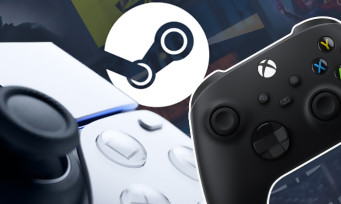Steam : la compatibilité de la DualSense PS5 et de la manette Xbox Series X assurée via une Mise à jour