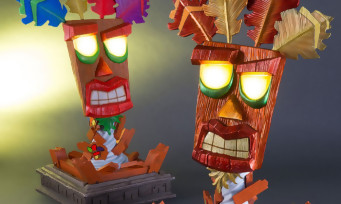 Crash Bandicoot : trois splendides statuettes de Aku Aku signées First 4 Figures