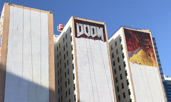 DOOM Eternal : la fresque murale pour l'E3 2019 est presque terminée, voilà le résultat