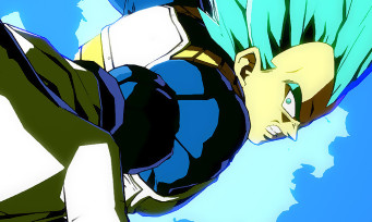 Dragon Ball FighterZ : un trailer avec Vegeta en Super Saiyan Blue qui malmène Goku