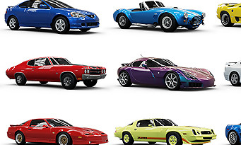 Forza Horizon 2 : les 210 voitures du jeu en une seule image