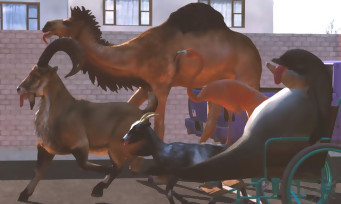 Goat Simulator : un chameau, un flamand rose et un dauphin en fauteuil roulant pour annoncer le prochain DLC