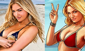 GTA 5 : on a retrouvé la photo de Kate Upton en bikini qui a inspiré Rockstar !