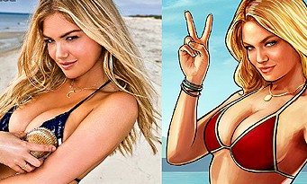 GTA 5 : on a retrouvé la photo de Kate Upton en bikini qui a inspiré Rockstar !