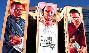 GTA 5 : une affiche géante au coeur de Los Angeles !