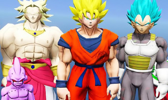 GTA 5 : Son Goku, Vegeta, Broly, Zamasu et Majin Buu débarquent à Los Santos