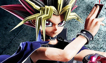 Jump Force : Yugi de Yu-Gi-Oh! joue cartes sur table avec du gameplay en vidéo