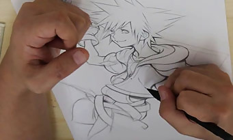 Kingdom Hearts HD 2.5 ReMIX : quand Tetsuya Nomura réalise en direct un magnifique dessin de Sora