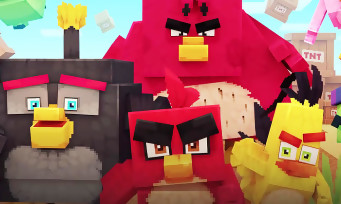 Minecraft : un DLC "Angry Birds" annoncé en vidéo, c'est cocasse