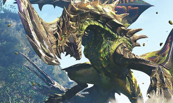 Monster Hunter World : une longue vidéo de gameplay où l'on terrasse un énorme dinosaure