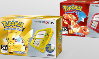 2DS : les packs Pokémon Version Bleue-Jaune-Rouge présentés en vidéo