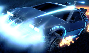 Rocket League : la DeLorean de Retour Vers le Futur jouable en DLC