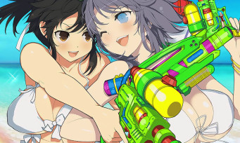 Senran Kagura Peach Beach Splash : les armes du jeu exhibées par des filles en bikini