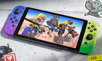 Splatoon 3 : une Nintendo Switch OLED aux couleurs du jeu, on nous la présente en vidéo