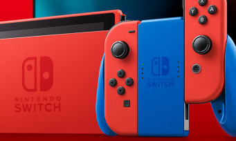 Super Mario 3D World + Bowser's Fury : une Nintendo Switch collector rouge et bleu façon Mario