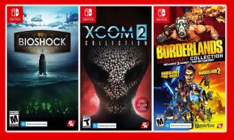 Switch : de gros téléchargements sur les versions physiques de Bioshock, Borderlands et XCOM 2