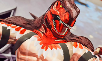 KOF XV : au tour de King of Dinosaurs de monter sur le ring, Tizok en sueur